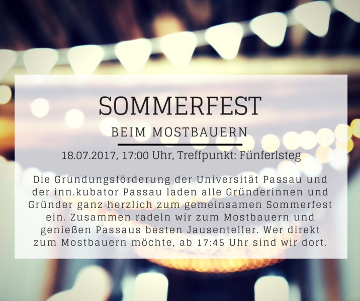 Text zur Einladung zum Sommerfest